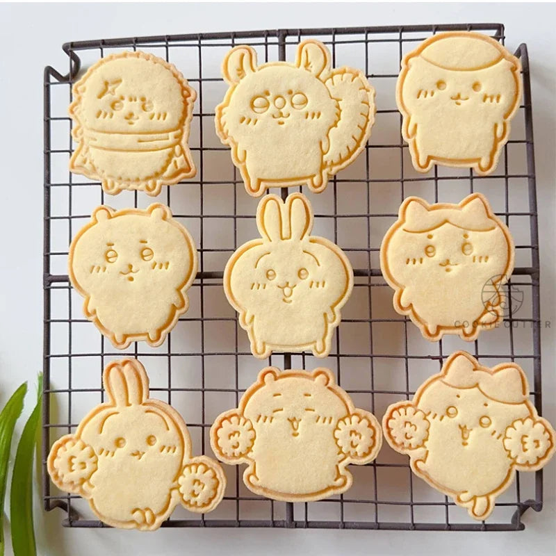 3pcs Animals Cookie Plunger Cutters