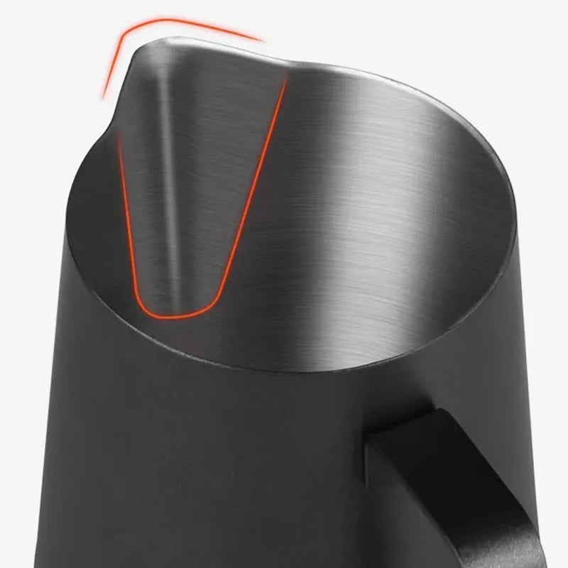 Stainless Steel Milk Frothing Jug – Latte Art Pitcher with Spout for Baristas, 350–600ml