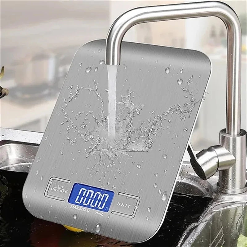 Kitchen Digital Scale – Multi-Function Electronic Weighing Scale with LCD Display and USB Charging