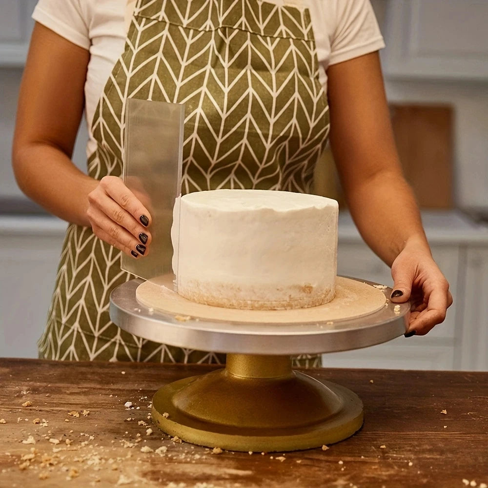Acrylic Cake Scraper – Transparent Baking Spatula for Decorating and Smoothing Cakes