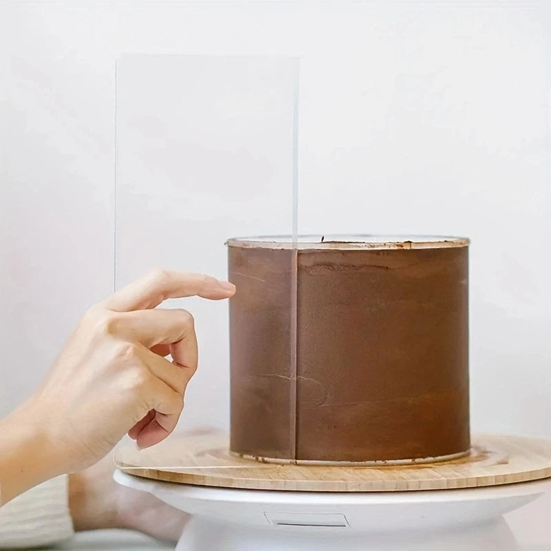 Acrylic Cake Scraper – Transparent Baking Spatula for Decorating and Smoothing Cakes