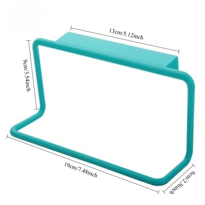 Cabinet Door Towel Rack – Multi-Functional Plastic Hanger for Kitchen Storage