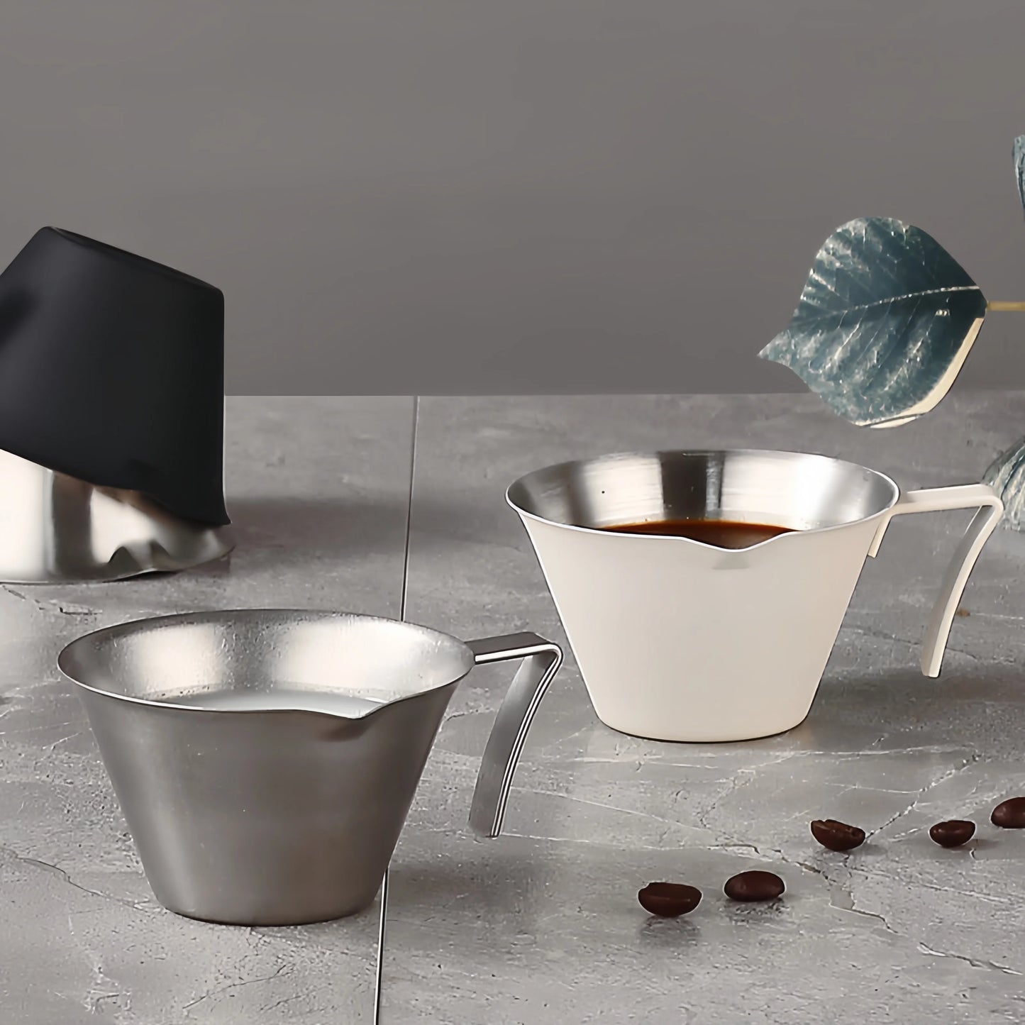 100ml Stainless Steel Espresso Extraction Cup – Coffee Cup with Scale for Home or Café Use
