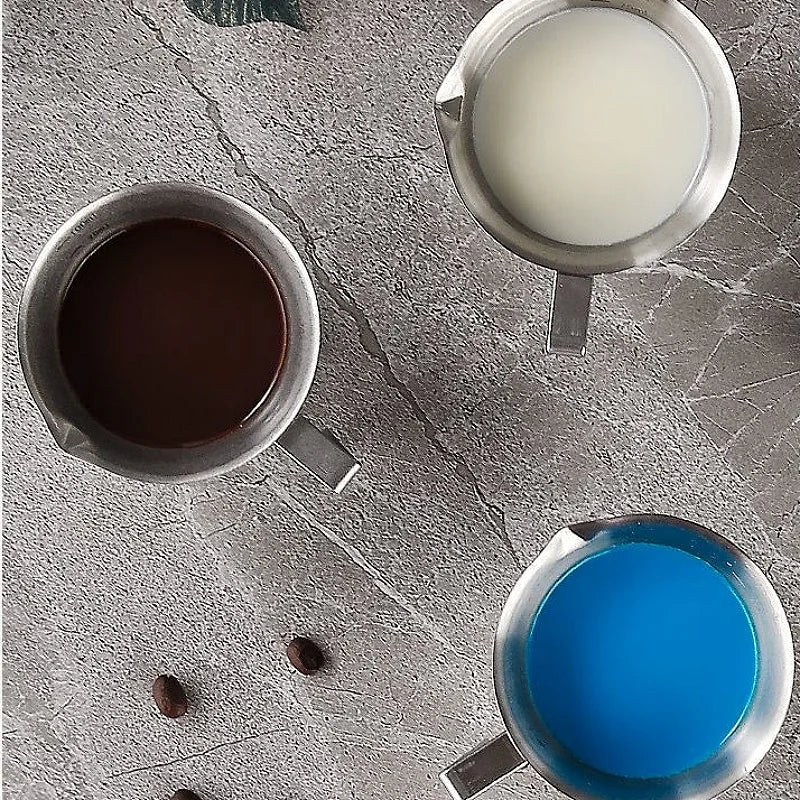 100ml Stainless Steel Espresso Extraction Cup – Coffee Cup with Scale for Home or Café Use