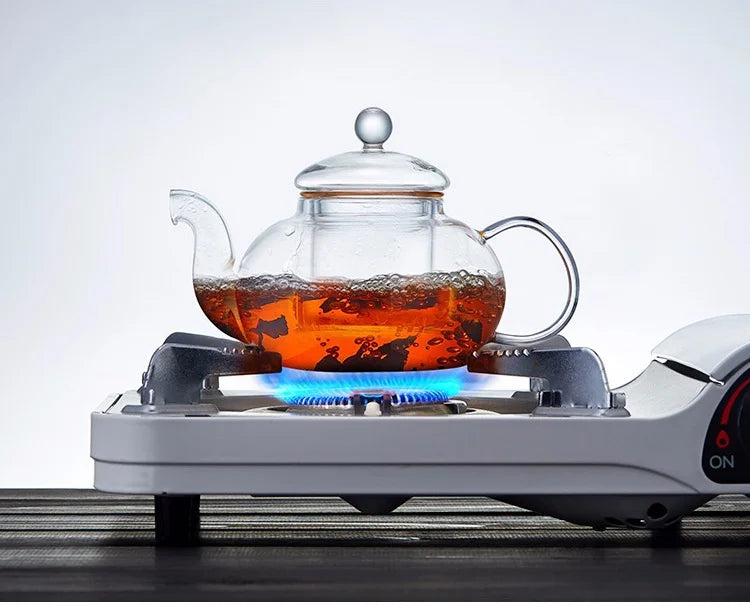 400ml/1000ml Heat-Resistant Glass Teapot with Strainer – Flower Kettle Kung Fu Teaware Set