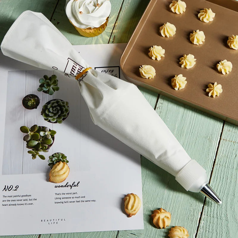 Reusable Cotton Icing Piping Bag – 100% Cotton Pastry Bag for Cake Decorating