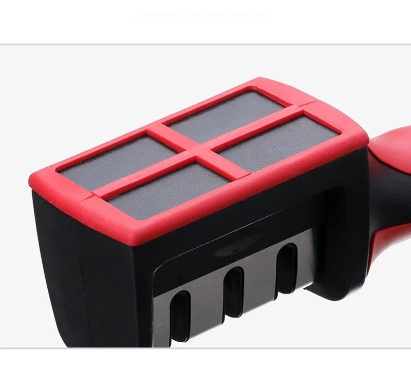 3-Stage Knife Sharpener with Anti-Slip Base – Quick Handheld Sharpening Tool