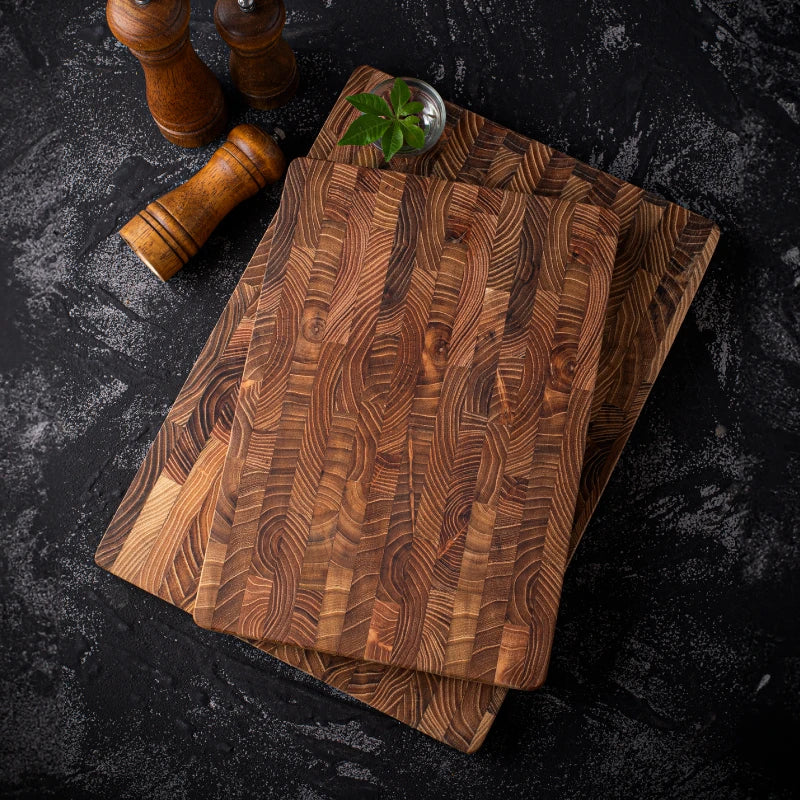 Large Teak Wood Cutting Board – Durable 1" Thick Chopping Board for Everyday Kitchen Use
