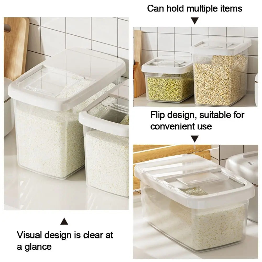 Creative Airtight Rice Storage Container – Moisture-Proof Cereal & Grain Box