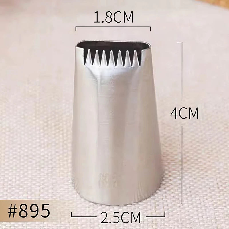 Basket Weave Icing Nozzles – Stainless Steel Piping Tips for Cake & Cupcake Decorating