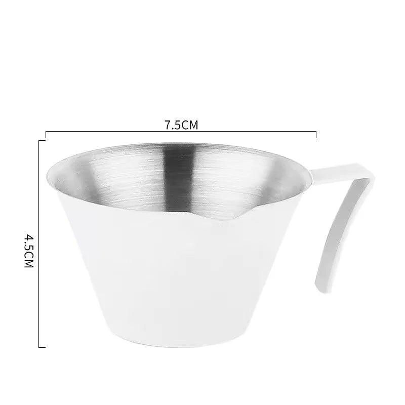 100ml Stainless Steel Espresso Extraction Cup – Coffee Cup with Scale for Home or Café Use