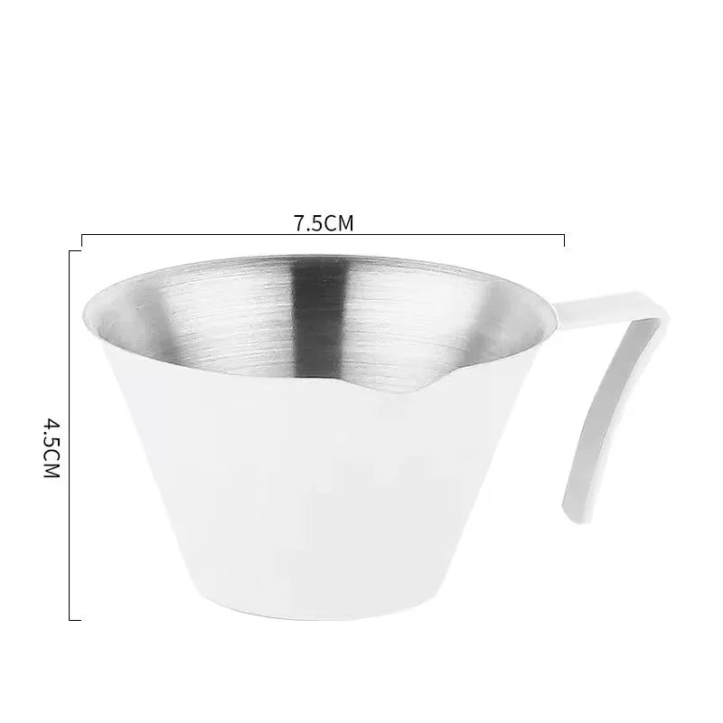 100ml Stainless Steel Espresso Extraction Cup – Coffee Cup with Scale for Home or Café Use