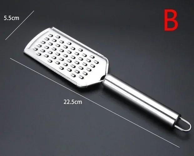 Stainless Steel Handheld Cheese Grater – Multi-Purpose Tool for Veg, Chocolate & More