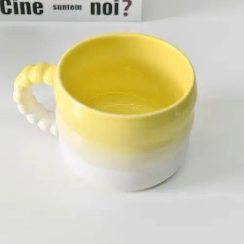 400ml Ceramic Rainbow Mug – Colourful Coffee or Tea Cup
