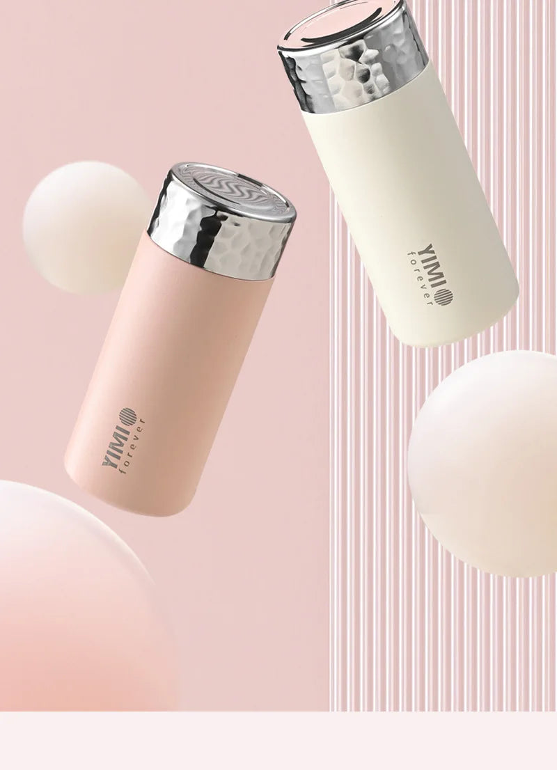 Mini Insulated Stainless Steel Cup - 220ml/300ml Vacuum Flask for Office, School or Travel