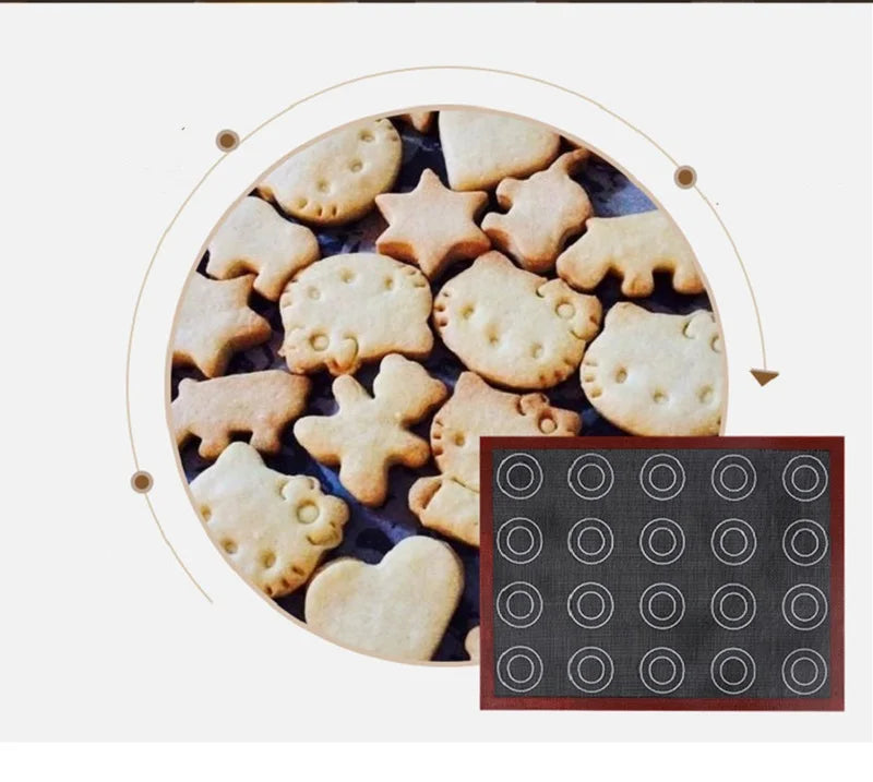 Perforated Silicone Baking Mat – Non-Stick Oven Liner for Macarons, Cookies & Bread