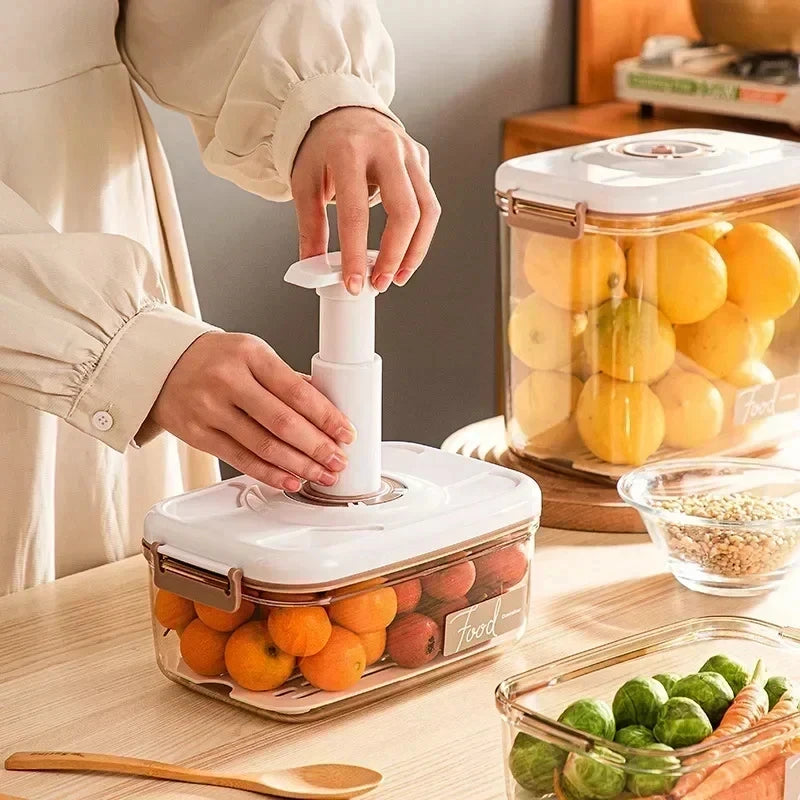 Food Vacuum Storage Box with Pump – Airtight Large Capacity Kitchen Container