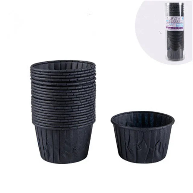 50pcs Gold Muffin Cupcake Liners – Oilproof Baking Cups for Weddings, Parties and Events