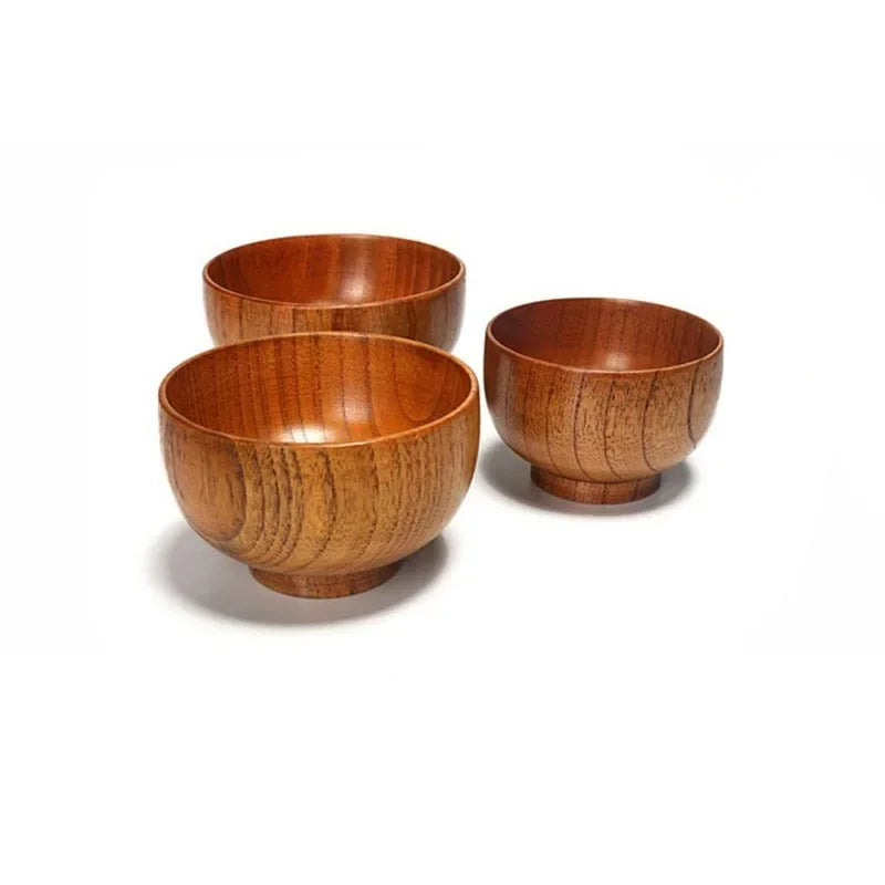 Natural Wooden Serving Bowl – Eco-Friendly Tableware for Everyday Meals