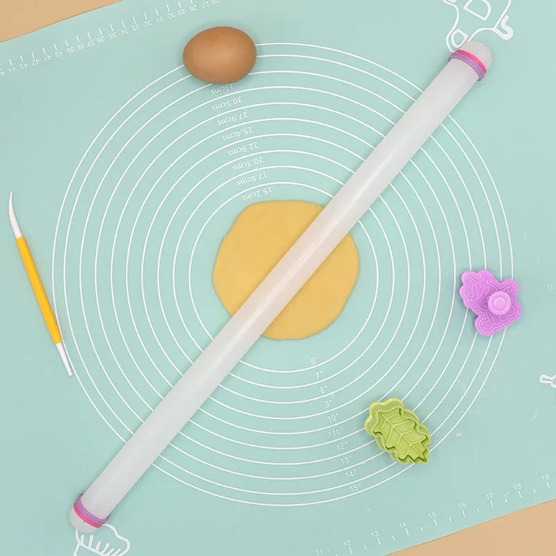 Non-Stick Plastic Rolling Pin – 23cm/33cm/45cm/50cm Sizes for Dough, Fondant & Pastry