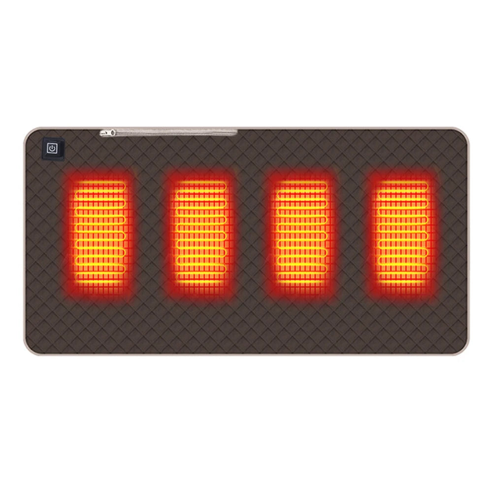 USB Heated Seat Cushion – 4-Zone Electric Mat for Camping, Office & Outdoor Warmth