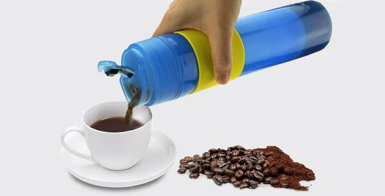 350ml Portable French Press Coffee Pot – Travel Mug with Filter for Car, Office & Camping