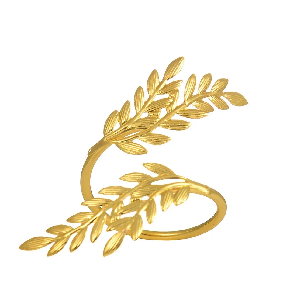 Golden Leaf Napkin Rings – Elegant Table Décor for Special Occasions