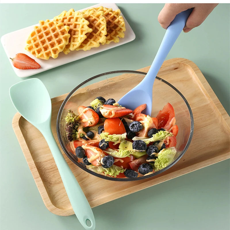 Heat-Resistant Silicone Cooking Spatula – Non-Stick Safe Kitchen Utensil for Frying