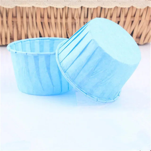 50pcs Gold Muffin Cupcake Liners – Oilproof Baking Cups for Weddings, Parties and Events