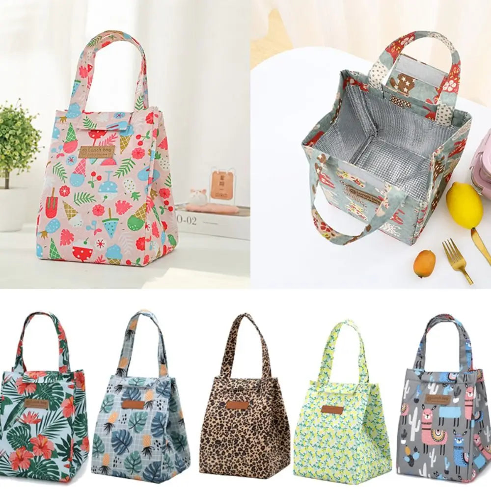 Oxford Cloth Insulated Lunch Bag – Waterproof Cooler for Food & Drink Storage