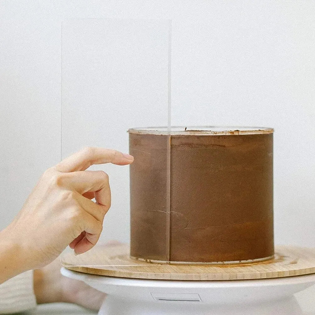 Acrylic Cake Scraper – Transparent Baking Spatula for Decorating and Smoothing Cakes