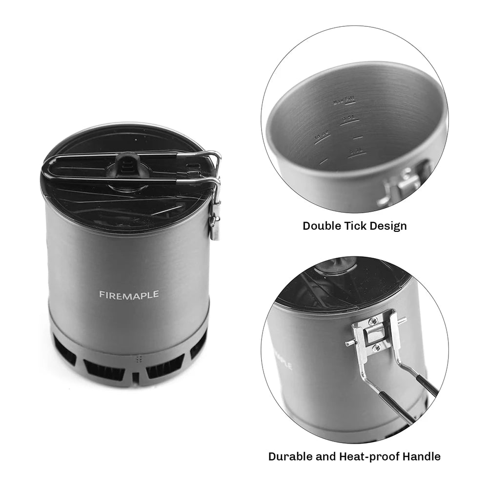 Fire-Maple G3 Petrel 600ml Ultralight Outdoor Pot – High-Efficiency Heat Exchanger for Hiking & Travel