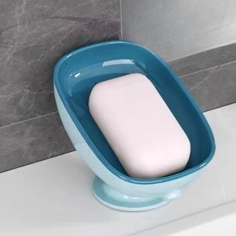 Luxury Draining Soap Box with Suction Cup – Kitchen Sink Accessory