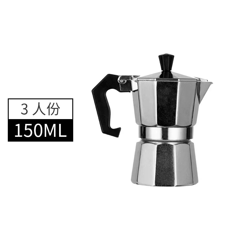 600ml Moka Coffee Pot – Italian-Style Aluminium Espresso Maker for Stove-Top Brewing