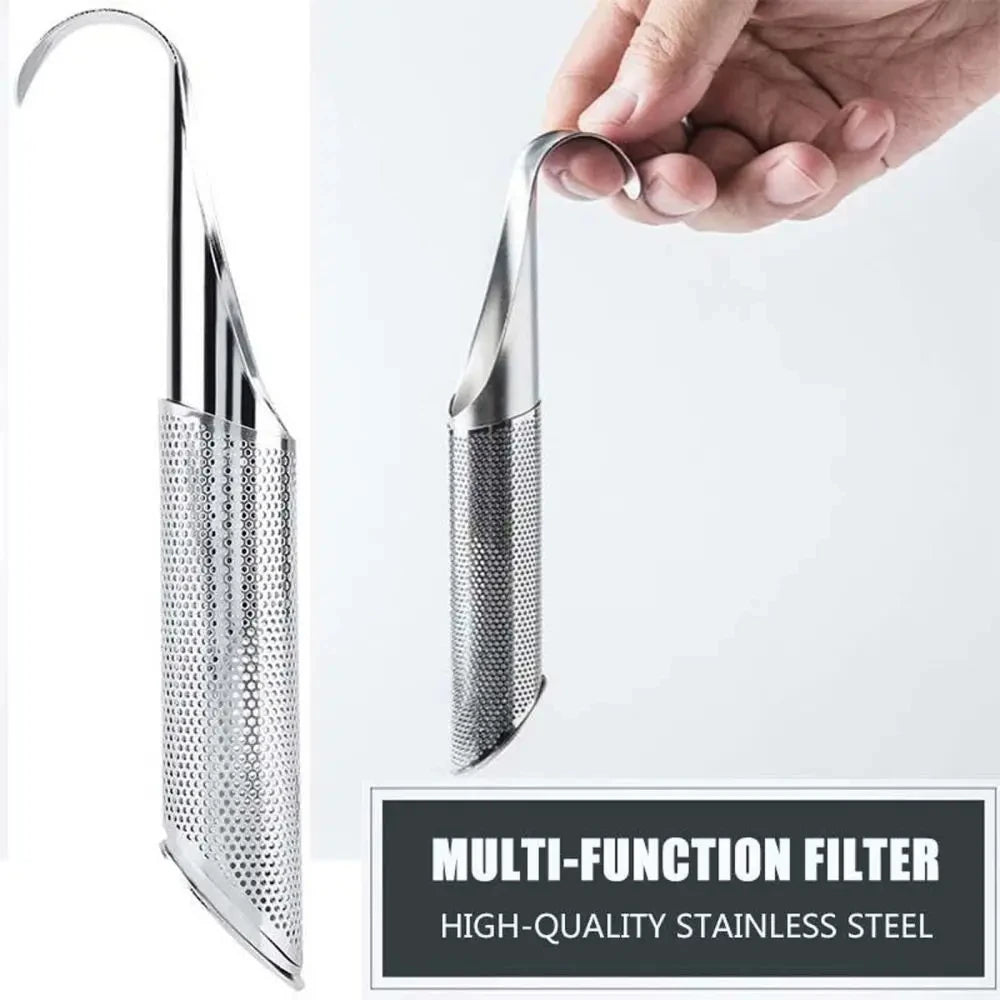 Stainless Steel Tea Strainer with Hanging Handle – Fine Mesh Tea Filter for Loose Leaves