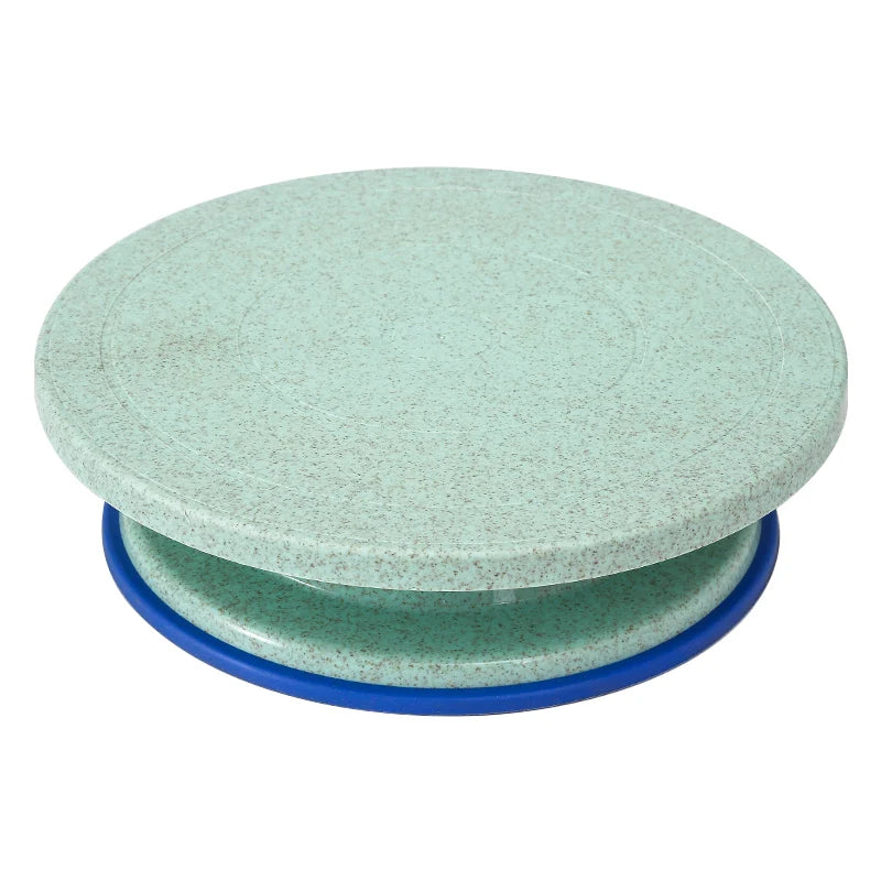 Macaron Rotating Cake Turntable – 11" Revolving Stand for Cake Decorating and Baking