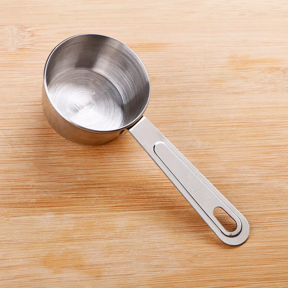 4-Piece Stainless Steel Measuring Cup Set – Baking and Cooking Measuring Tools