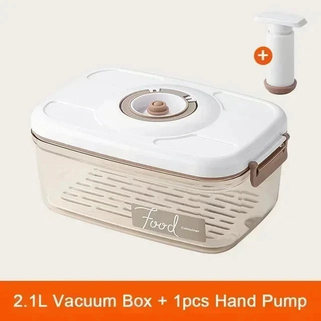 Food Vacuum Storage Box with Pump – Airtight Large Capacity Kitchen Container