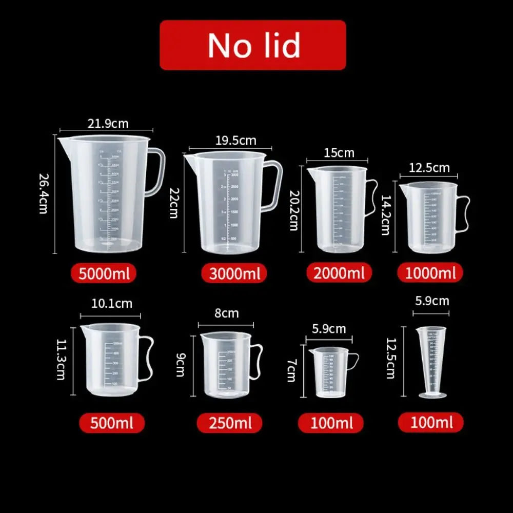 Plastic Measuring Cup – Transparent Liquid Measuring Tool for Baking, Cooking & Mixing