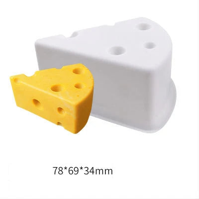 Cheese Shape Silicone Mould – Mousse, Chocolate and Cake Baking Decoration Tool