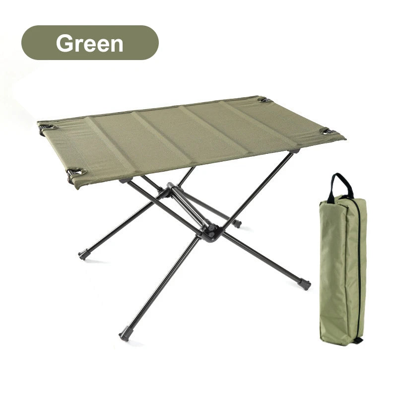 WESTTUNE Lightweight Camping Folding Table – Portable Roll-Up Aluminium Table with Oxford Fabric Top