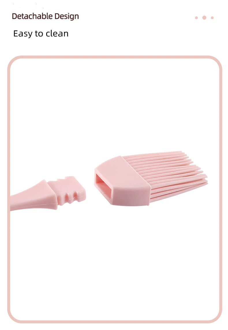 Short or Long Silicone Baking Oil Brush – Heat Resistant Pastry, Pizza and BBQ Cooking Tool