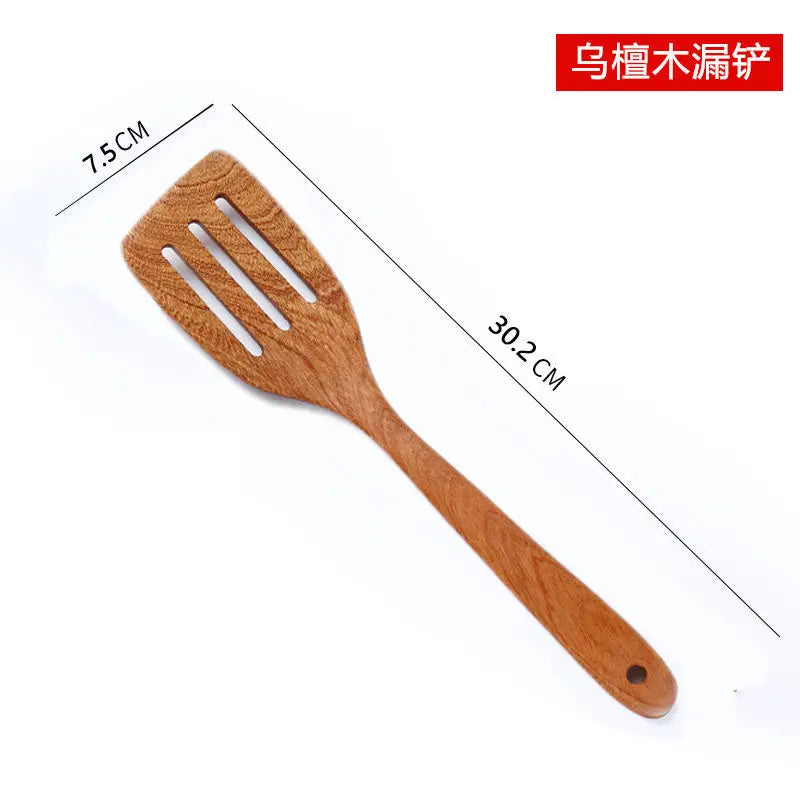 Wooden Cooking Utensils – Non-Stick Safe Kitchen Tools for Frying & Stirring