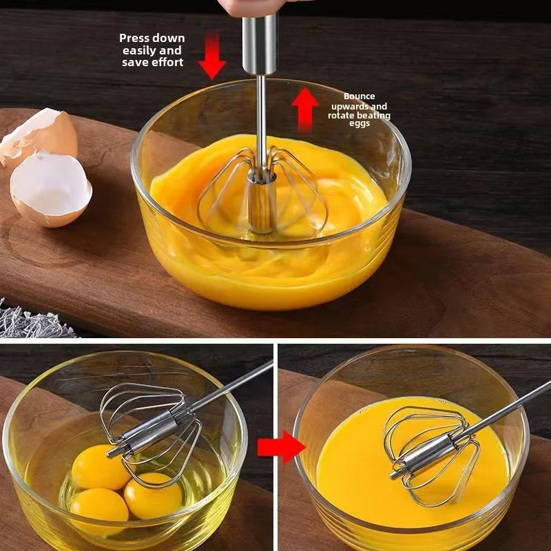 Multi-Function Stainless Steel Egg Whisk – Whisk, Mix & Decorate with Ease