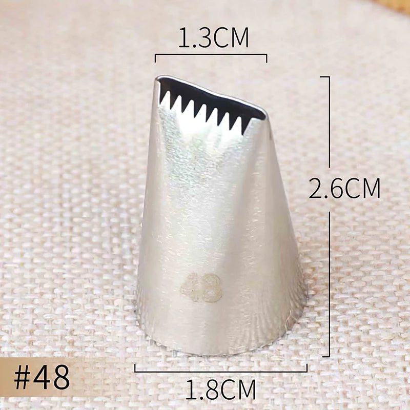 Basket Weave Icing Nozzles – Stainless Steel Piping Tips for Cake & Cupcake Decorating