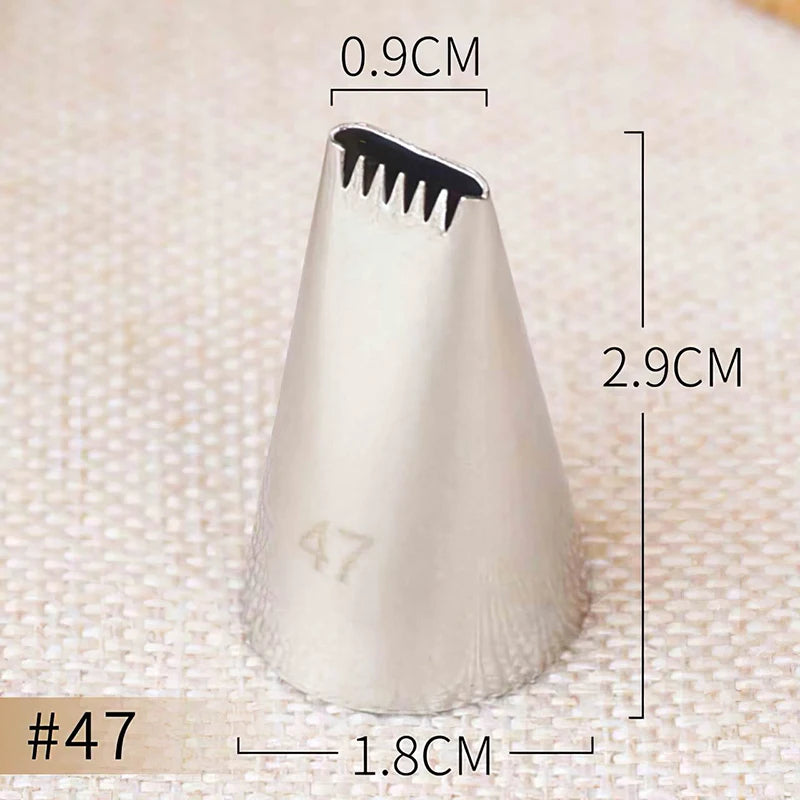 Basket Weave Icing Nozzles – Stainless Steel Piping Tips for Cake & Cupcake Decorating