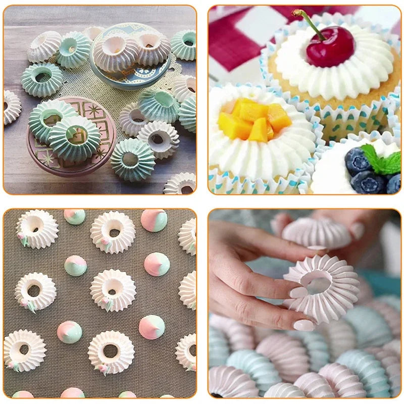 Stainless Steel Icing Nozzles – Cake Decorating Tips for Biscuits, Cookies & Desserts