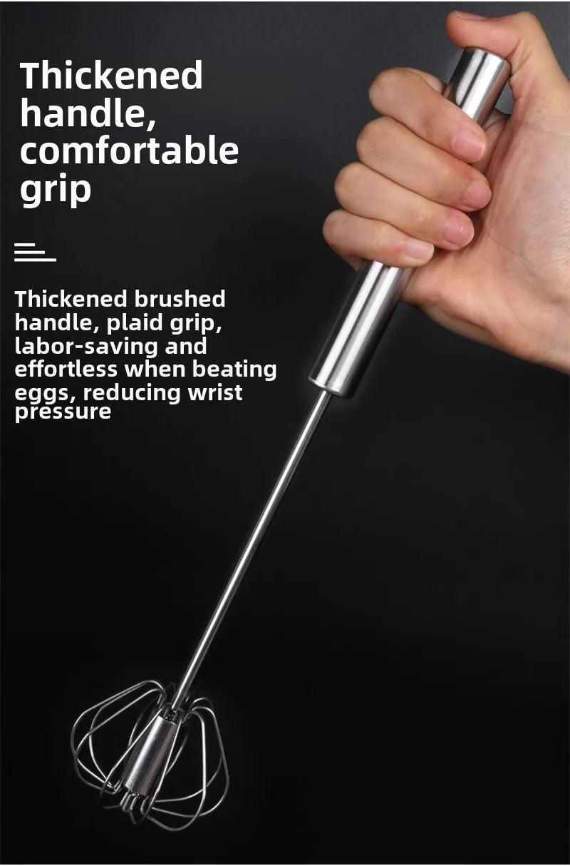 Multi-Function Stainless Steel Egg Whisk – Whisk, Mix & Decorate with Ease