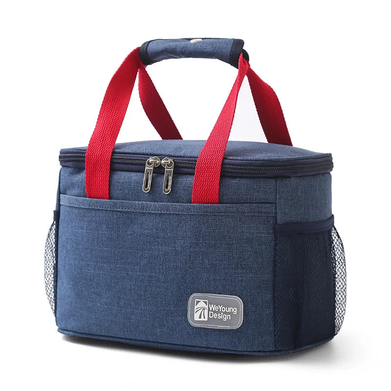 Large Capacity Thermal Insulated Lunch Bag – Portable Oxford Cloth Cooler Tote