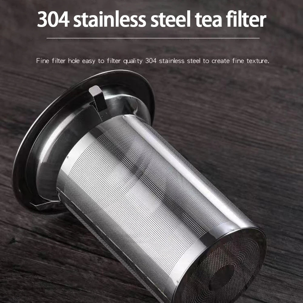 Heat Resistant Glass Teapot with Stainless Steel Infuser – 650ml, 950ml or 1300ml